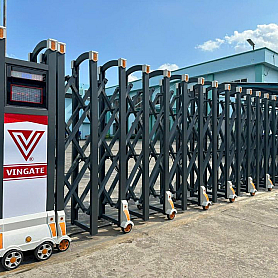 Cổng xếp nhôm V04N