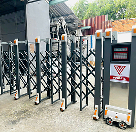 Cổng Xếp Nhôm V68N