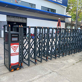 Cổng xếp nhôm V03N